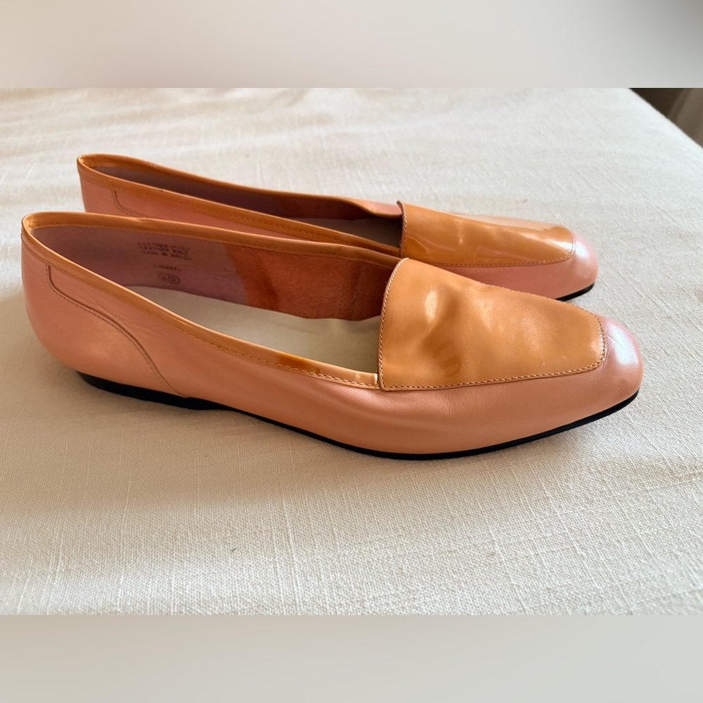 Vintage peach loafers